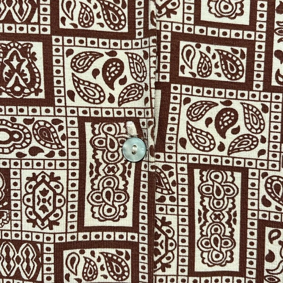 PALOMA WOOL brown and beige paisley print maxi dress, size medium - Picture 5 of 13